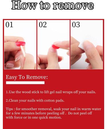 Kalolary 32PCS Gel Nail Polish Strips - Bright Red | Adhesive Full Wrap Sticker with Nail File | Waterproof & Long-Lasting | UV/LED Lamp Required - Buy Online on SooperMarket.com