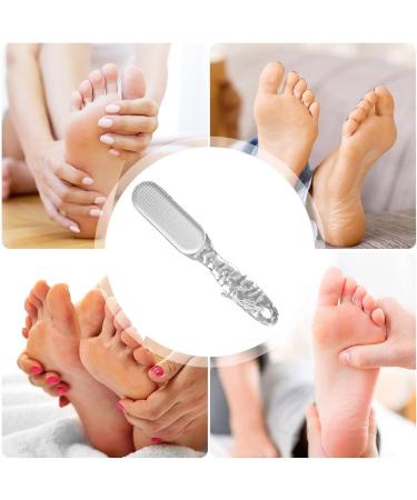 Teksome Pumice Stone Foot File - 2 in 1 Foot Rasp for Cracked Heel - Foot Rasp for Cracked Heel Reduces Calluses & Corns Foot File for Foot Care Wet/Dry Feet Transparent - Buy Online on SooperMarket.com