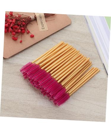 KALLORY 50 Pcs Colored Mascara Lash Bonder Mascara Black Eyelash Mascara Brush Eyelash Brush Stick Make up 50 Pcs Rose - Buy Online on SooperMarket.com