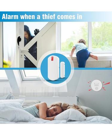 Window & Door Entry Sensor 2 PCS - Protection Compatible with YISEELE WiFi Home Security System (Work with YX-800) - Buy Online on SooperMarket.com