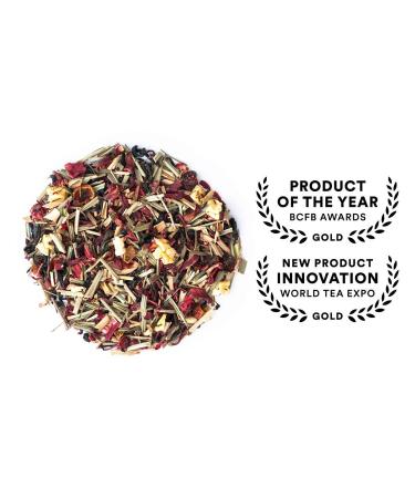 JusTea PURPLE RAIN | Loose Leaf Purple Tea | Tin with Hand Carved Tea Spoon | 40+ Cups (2.8oz) | Very Low Caffeine | Award-Winning | Fair Trade | Non-GMO Loose Leaf Tea Tin - Buy Online on SooperMarket.com