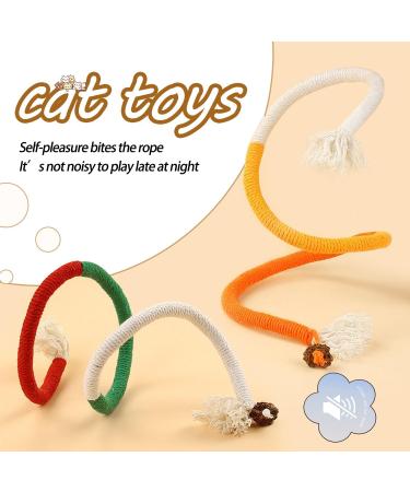 YANGCHUN Catnip Toy Bundle: Interactive Chew Rope for Indoor Cats - Natural Catnip Fillings, Teeth Cleaning and Stress Relief - 3 Pcs - Buy Online on SooperMarket.com