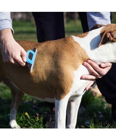 HZPolang Deshedding Tool for Dogs - Pet Hair Remover Grooming Brush for Small, Medium & Large Breeds - Cats, Horses - Short or Long Hair Deshedder - Buy Online on SooperMarket.com