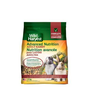 Wild Harvest Advanced Nutrition Diet Rabbit 4lb Yellow 1.8 kg (Pack of 1) Wild Harvest Advanced Nutrition Diet Rabbit