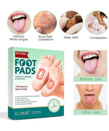 20pcs Natural Organic Foot Patches Relieve Stress, Improve Sleep Quality, Enhance Circulation, Remove Toxins - Buy Online on SooperMarket.com