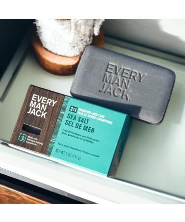 Shop EVERY MAN JACK Sea Salt 2 in 1 Shampoo & Body Bar - 5 OZ | International Shipping Available - Buy Online on SooperMarket.com