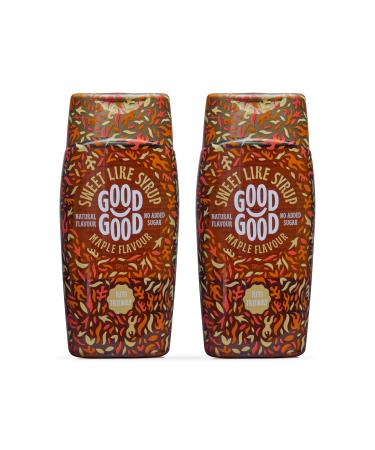 GOOD GOOD Sweet Like Syrup - Maple Syrup - 2 Pack - Keto Friendly Syrup - Low Carb - No Added Sugar (350g)