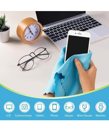 AIDEA Microfiber Glass Cleaning Cloths-8PK  Premium Microfiber Glass and Window Cleaner  Lint Free Quickly Clean Windows  Glasses  Windshields  Mirrors  Stainless Steel-12"x12" - Buy Online on SooperMarket.com