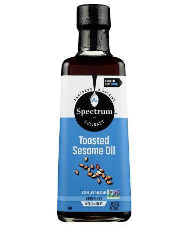 Spectrum Sesame Oil, Toasted, Unrefined, 16 oz