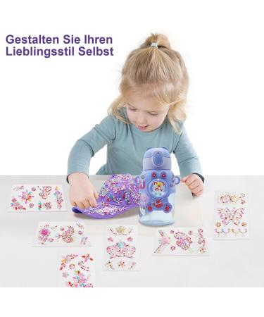 Unique DIY Gifts for Girls: Custom Gemstone & Unicorn Drinking Bottles & Baseball Caps for Ages 4-11 - Buy Online on SooperMarket.com