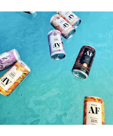 Free AF Tasting Pack | Non-Alcoholic Sparkling Cocktail | Gluten-Free, Low Calorie, Low Sugar | 6 Pack of 8.4 fl oz Cans - Buy Online on SooperMarket.com