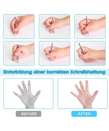 8-Piece Ergonomic Writing Aid Set for Kids | Pencil Grip & Holder for Improved Writing Skills - Buy Online on SooperMarket.com
