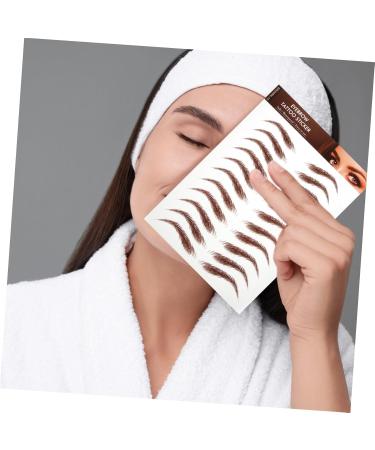 Mikinona 5 Sheets Eyebrow Stickers Simulation Eyebrow Peel off Eyebrow Sticker Fake Eyebrows Makeup Eyebrow - Buy Online on SooperMarket.com