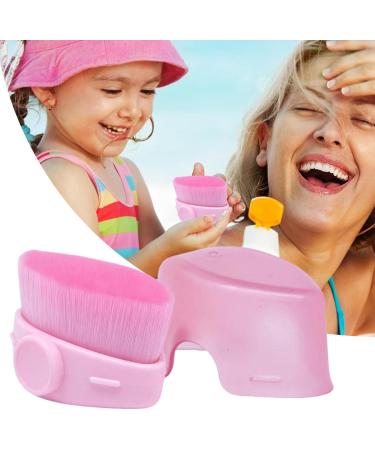 Sunscreen Brush | Foundation Brush for Sunscreen Precise Control - Quick-Drying Fiber Bristles Cosmetic Brushes for Liquid Foundation Contour Pink - Buy Online on SooperMarket.com