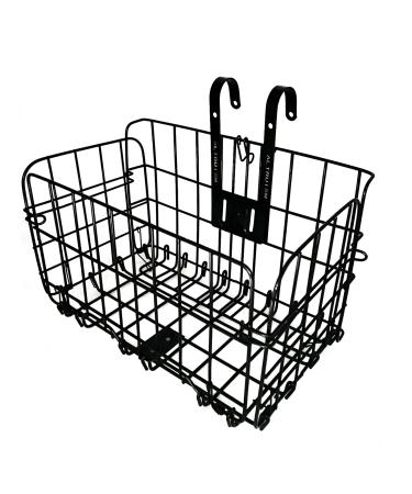 Bike Basket Metal Bicycle Basket Front Handlebar Bicycle Baskets for Adult Bikes Basket Rear for Women Foldable Pannier Cycling Carryings Pouch Luggage Carry Case