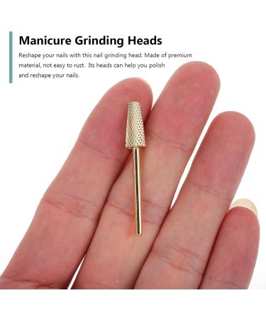 Nail Polisher Manicure Pedicure Bit Nail Drill Heads Nail Grinding Tools Nails Cuticle Drill Bit Nail Glazing Drill Manicure Supplies Nail Art File Exfoliating Tungsten Steel - Buy Online on SooperMarket.com