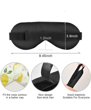 WELLDAY Yellow Lemon Sleep Mask: Soft Comfort Eye Shade Cover for Men and Women - Buy Online on SooperMarket.com