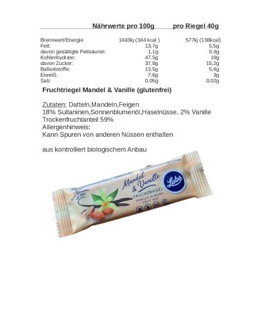 Buy Try Bag - 4x Lubs Bio Fruit Track | Vegan & Organic Fruit Bars for Kids | 14 Delicious Flavors | Healthy Snacks from Controlled Organic Cultivation - Buy Online on SooperMarket.com