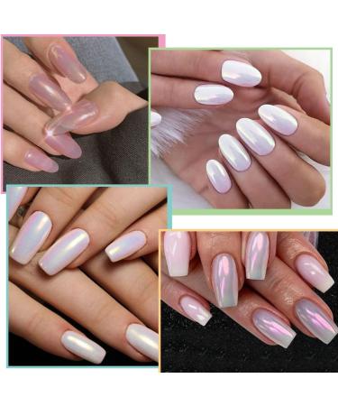 SHIJIE Chrome Liquid Nail Powder - Aurora Mermaid Chameleon Mirror Effect Pigment for Nail Art - 6 Colors - Buy Online on SooperMarket.com