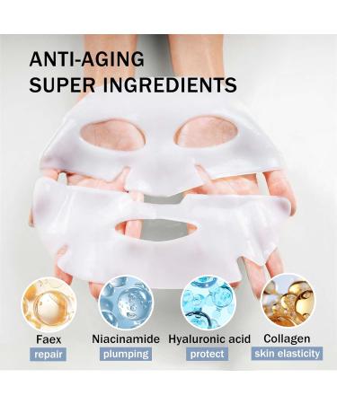 INSKIN Collagen Face Mask Overnight Bodance Collagen Mask Collagen Mask Overnight Collagen Deep Hydrating Mask Face Masks Skincare Improve Moistur Elasticity and Wrinkle - Buy Online on SooperMarket.com