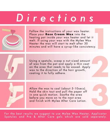 Mylee Rose Soft Creme Wax 450g - Sensitive Skin, Microwavable & Wax Heater Friendly - Ideal for Stubborn Coarse Hair Removal on All Body Areas - Buy Online on SooperMarket.com