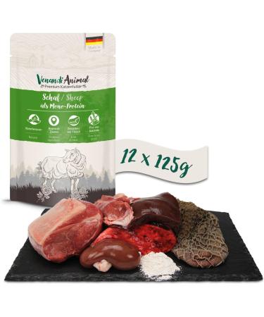 Buy Venandi Animal Premium Grain-Free Cat Food - Monoprotein Sheep Wet Food (12 x 125g) - Natural & Healthy for Your Cat - Buy Online on SooperMarket.com