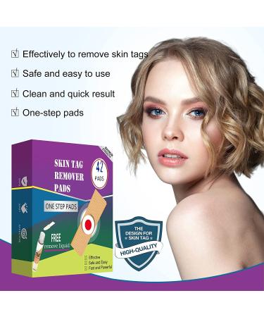Skin Tag & Wart Remover Pads - Extra Strength, Fast & Safe Removal - 42 Count Pack - Suitable for All Skin Types - Buy Online on SooperMarket.com