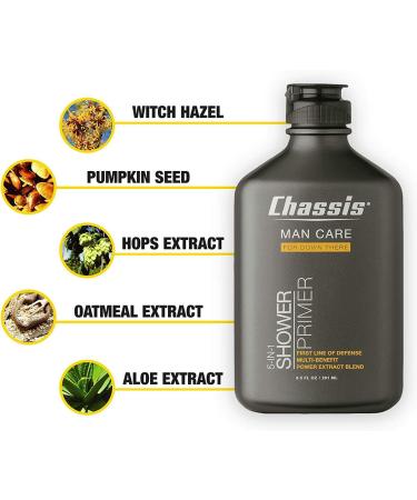 Chassis Shower Primer: 5-in-1 Shower Gel for Men Men's Anti-Chafing Gel and Deep-Cleansing Bodywash Free of Talc Parabens and Menthol - Buy Online on SooperMarket.com