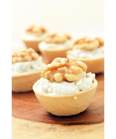 CROC'IN - Pesto Tartlet Shells - Edible Savoury Appetizer Basil Pesto Mini Pastry Cases - Artisanal Confection - 24 Pieces Pesto 24 - Buy Online on SooperMarket.com