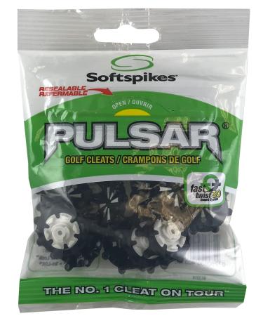 SOFTSPIKES Pulsar Fast Twist 3.0 Golf Cleat - 18 Count Black