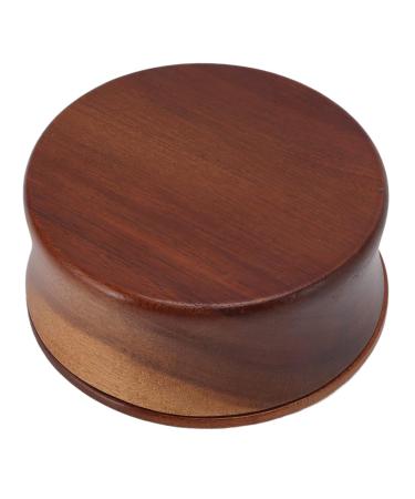 Premium Wooden Shaving Mug & Brush Bowl - Portable Barber Shop Essential with Lid | International Shipping - Buy Online on SooperMarket.com
