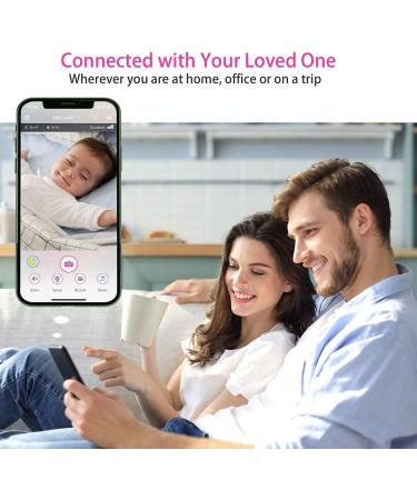 iBaby M8 2K Smart Baby Monitor with 355 Pan, 110 Tilt, 2-Way Talk, Video, Moonlight Projector, Temperature/Humidity Alerts - iOS/Android - Motion and Crying Alerts - Buy Online on SooperMarket.com