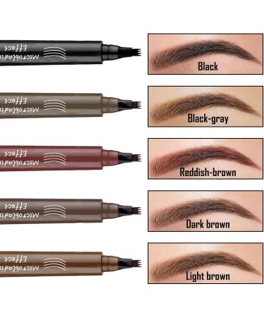 3 PCS Eyebrow Pencil Eyebrow Pen Waterproof Brow pen Microblading Eye Brow Pencils Long Lasting Natural Eyebrow Pen Black & Black-gray & Light Brown 3 count (Pack of 1) 03 Black & Black-gray & Light Brown - Buy Online on SooperMarket.com