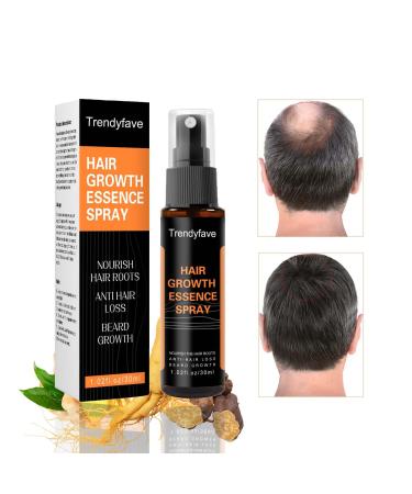 Trendyfave Hair Regrowth Spray Hair Growth Serum Thickening Hair Volume Spray Anti Hair Loss Spray Hair Rapid Growth Spray Natural Ingredients Hair Regrowth Serum Repair Hair Follicles -30ML
