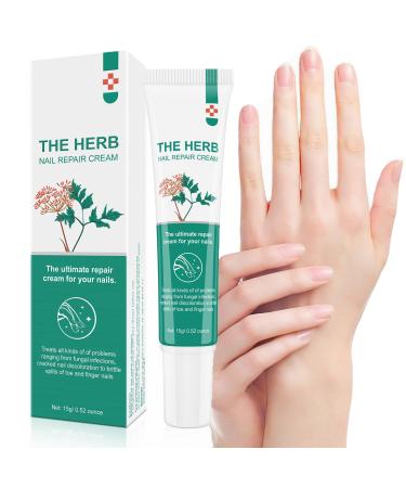 MIELIKKI Nail Repair Cream Nail Strengthener Cream Nail Repair Solution Repairs Damaged Broken Cracked and Discolored Nails