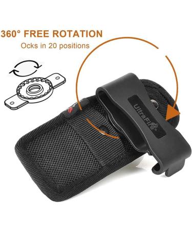 Buy UltraFire Flashlight 2 Pack | Elastic Nylon Holster & 360 Rotating Belt Clip | International Shipping Available - Buy Online on SooperMarket.com