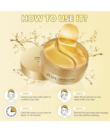 Reusable Anti-Aging Eye Pads - 60 PCs for Dark Circles Puffiness & Moisture | Hydrating Eye Masks with Hyaluronic Acid - Buy Online on SooperMarket.com