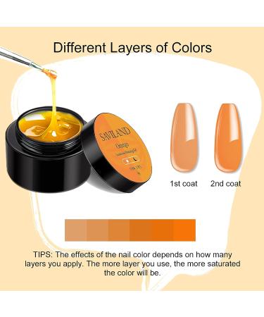 SAVILAND 2 in 1 Glow in The Dark Gel Paint Set - 6 Neon Colors DIY Nail Art Kit - Buy Online on SooperMarket.com