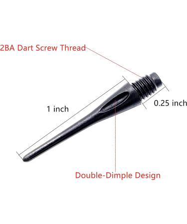 500 Pack ROOBEEO 2BA Thread Plastic Tip Dart Points with Case - Black Soft Dart Tips Replacement for Improved Accuracy - Dart Accessories - Buy Online on SooperMarket.com