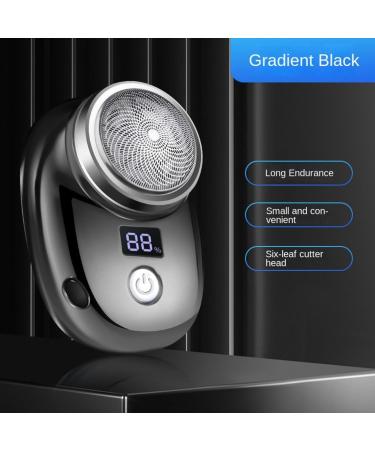 Mini Electric Shaver for Men - Compact Portable Design USB Charging Intelligent Digital Display - Gradient Blue - Buy Online on SooperMarket.com