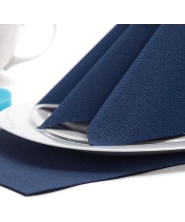 Buy 50 Dark Blue ROYAL Collection 1/4 Fold Napkins 40 cm x 40 cm | Premium Quality for Elegant Events | International Shipping Available - Buy Online on SooperMarket.com