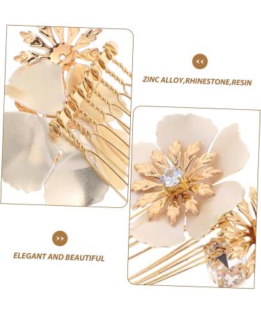 ABOOFAN 1 Pair Bridal Hair Accessories Wedding Hair Accessories Fairy Jewelry for Women Hair Comb Wedding Hair Combs for Wedding Hair Combs for Women Decorative Light Luxury Hairpin Bride - Buy Online on SooperMarket.com