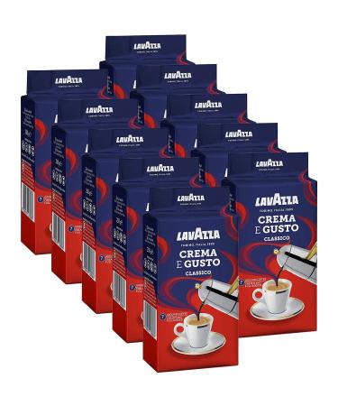 Lavazza Coffee Crema e Gusto ground coffee beans (10 x 250g) Mocha 250 g (pack of 10)