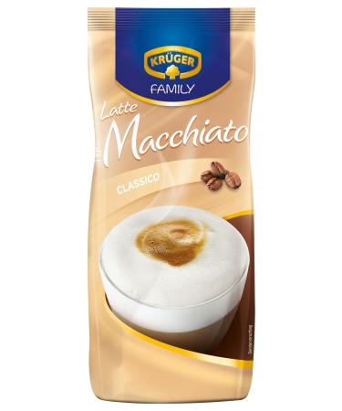 Kr ger Family Latte Macchiato flavored beverage powder with a soluble bean coffee caffeine 500 g bag 1 500 g (1 Pack)