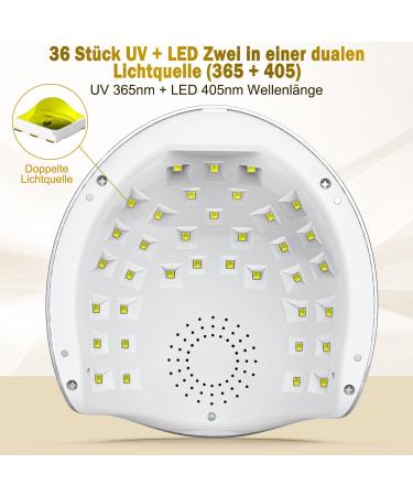 Buy NailGirls 150W LED UV Nail Lamp - Auto Sensor 4 Timers LCD Display Removable Magnetic Plate - Perfect for Gel Nails & Nail Studios - Buy Online on SooperMarket.com