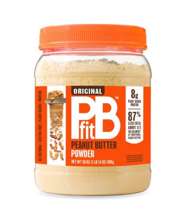 PBfit All-Natural Peanut Butter Powder Spread From Real Roasted Pressed Peanuts 8g of Protein 30 Oz