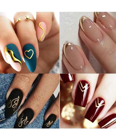 Nail Art Pens - Gold Nail Drawing Graffiti Pen Set for DIY Nail Art - Buy Online on SooperMarket.com