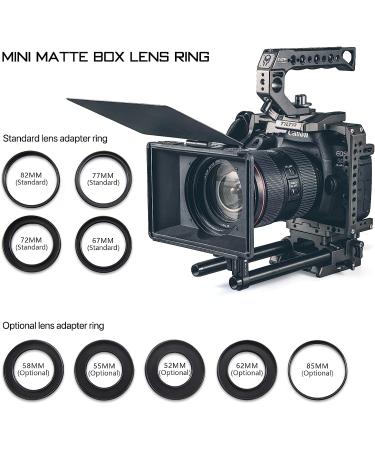 Tiltaing Mini Matte Box - Lightweight Filter Support with Top Flag for DSLR and Cine-Style Cameras | MB-T15 - Buy Online on SooperMarket.com