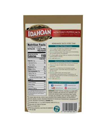 Idahoan Monterey Pepper Jack Mashed Potatoes - 12 Pouches (4 Servings Each) - Buy Online on SooperMarket.com