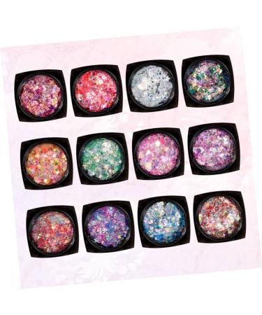 NOLITOY Set 12 - Glitter Body Gel Makeup for Face & Body | Shiny Sequin Gel for Stunning Makeup Looks | International Shipping Available - Buy Online on SooperMarket.com